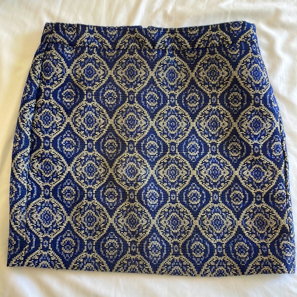 J. Crew tapestry mini pencil skirt